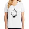 1-DAY RUSH NO MINIMUM Ladies V-Neck Short Sleeve T-Shirt Thumbnail