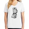 1-DAY RUSH NO MINIMUM Ladies V-Neck Short Sleeve T-Shirt Thumbnail
