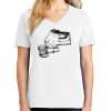 1-DAY RUSH NO MINIMUM Ladies V-Neck Short Sleeve T-Shirt Thumbnail