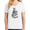 1-DAY RUSH NO MINIMUM Ladies V-Neck Short Sleeve T-Shirt Thumbnail