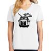 1-DAY RUSH NO MINIMUM Ladies V-Neck Short Sleeve T-Shirt Thumbnail