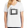 1-DAY RUSH NO MINIMUM Ladies V-Neck Short Sleeve T-Shirt Thumbnail