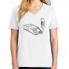 1-DAY RUSH NO MINIMUM Ladies V-Neck Short Sleeve T-Shirt Thumbnail