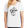 1-DAY RUSH NO MINIMUM Ladies V-Neck Short Sleeve T-Shirt Thumbnail