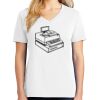 1-DAY RUSH NO MINIMUM Ladies V-Neck Short Sleeve T-Shirt Thumbnail