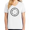 1-DAY RUSH NO MINIMUM Ladies V-Neck Short Sleeve T-Shirt Thumbnail