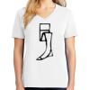 1-DAY RUSH NO MINIMUM Ladies V-Neck Short Sleeve T-Shirt Thumbnail