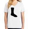 1-DAY RUSH NO MINIMUM Ladies V-Neck Short Sleeve T-Shirt Thumbnail