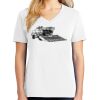 1-DAY RUSH NO MINIMUM Ladies V-Neck Short Sleeve T-Shirt Thumbnail