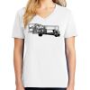 1-DAY RUSH NO MINIMUM Ladies V-Neck Short Sleeve T-Shirt Thumbnail