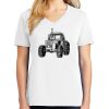 1-DAY RUSH NO MINIMUM Ladies V-Neck Short Sleeve T-Shirt Thumbnail