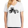 1-DAY RUSH NO MINIMUM Ladies V-Neck Short Sleeve T-Shirt Thumbnail
