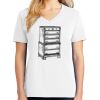 1-DAY RUSH NO MINIMUM Ladies V-Neck Short Sleeve T-Shirt Thumbnail