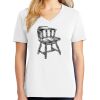 1-DAY RUSH NO MINIMUM Ladies V-Neck Short Sleeve T-Shirt Thumbnail