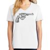1-DAY RUSH NO MINIMUM Ladies V-Neck Short Sleeve T-Shirt Thumbnail