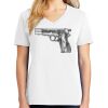 1-DAY RUSH NO MINIMUM Ladies V-Neck Short Sleeve T-Shirt Thumbnail