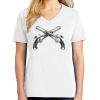 1-DAY RUSH NO MINIMUM Ladies V-Neck Short Sleeve T-Shirt Thumbnail