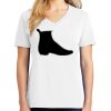 1-DAY RUSH NO MINIMUM Ladies V-Neck Short Sleeve T-Shirt Thumbnail