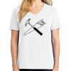 1-DAY RUSH NO MINIMUM Ladies V-Neck Short Sleeve T-Shirt Thumbnail