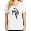 1-DAY RUSH NO MINIMUM Ladies V-Neck Short Sleeve T-Shirt Thumbnail