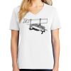 1-DAY RUSH NO MINIMUM Ladies V-Neck Short Sleeve T-Shirt Thumbnail