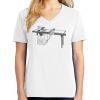 1-DAY RUSH NO MINIMUM Ladies V-Neck Short Sleeve T-Shirt Thumbnail