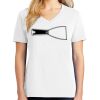 1-DAY RUSH NO MINIMUM Ladies V-Neck Short Sleeve T-Shirt Thumbnail