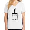 1-DAY RUSH NO MINIMUM Ladies V-Neck Short Sleeve T-Shirt Thumbnail