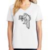 1-DAY RUSH NO MINIMUM Ladies V-Neck Short Sleeve T-Shirt Thumbnail
