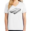 1-DAY RUSH NO MINIMUM Ladies V-Neck Short Sleeve T-Shirt Thumbnail