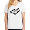 1-DAY RUSH NO MINIMUM Ladies V-Neck Short Sleeve T-Shirt Thumbnail