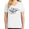 1-DAY RUSH NO MINIMUM Ladies V-Neck Short Sleeve T-Shirt Thumbnail