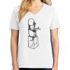 1-DAY RUSH NO MINIMUM Ladies V-Neck Short Sleeve T-Shirt Thumbnail
