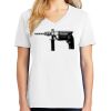 1-DAY RUSH NO MINIMUM Ladies V-Neck Short Sleeve T-Shirt Thumbnail