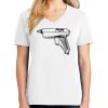 1-DAY RUSH NO MINIMUM Ladies V-Neck Short Sleeve T-Shirt Thumbnail