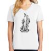 1-DAY RUSH NO MINIMUM Ladies V-Neck Short Sleeve T-Shirt Thumbnail