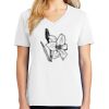 1-DAY RUSH NO MINIMUM Ladies V-Neck Short Sleeve T-Shirt Thumbnail