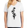 1-DAY RUSH NO MINIMUM Ladies V-Neck Short Sleeve T-Shirt Thumbnail