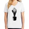 1-DAY RUSH NO MINIMUM Ladies V-Neck Short Sleeve T-Shirt Thumbnail