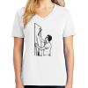1-DAY RUSH NO MINIMUM Ladies V-Neck Short Sleeve T-Shirt Thumbnail