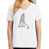1-DAY RUSH NO MINIMUM Ladies V-Neck Short Sleeve T-Shirt Thumbnail
