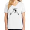 1-DAY RUSH NO MINIMUM Ladies V-Neck Short Sleeve T-Shirt Thumbnail