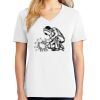 1-DAY RUSH NO MINIMUM Ladies V-Neck Short Sleeve T-Shirt Thumbnail