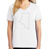 1-DAY RUSH NO MINIMUM Ladies V-Neck Short Sleeve T-Shirt Thumbnail