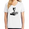 1-DAY RUSH NO MINIMUM Ladies V-Neck Short Sleeve T-Shirt Thumbnail