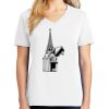 1-DAY RUSH NO MINIMUM Ladies V-Neck Short Sleeve T-Shirt Thumbnail