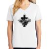 1-DAY RUSH NO MINIMUM Ladies V-Neck Short Sleeve T-Shirt Thumbnail