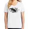 1-DAY RUSH NO MINIMUM Ladies V-Neck Short Sleeve T-Shirt Thumbnail