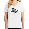 1-DAY RUSH NO MINIMUM Ladies V-Neck Short Sleeve T-Shirt Thumbnail