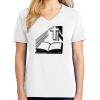 1-DAY RUSH NO MINIMUM Ladies V-Neck Short Sleeve T-Shirt Thumbnail